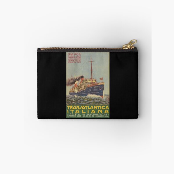 Item preview, Transatlantica Italiana vintage travel poster designed and sold by stickart-marek.