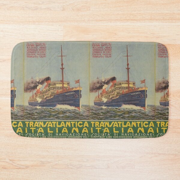 Item preview, Transatlantica Italiana vintage travel poster designed and sold by stickart-marek.