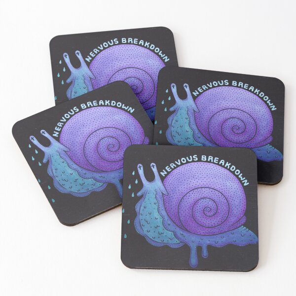 Item preview, Nervous Breakdown Snail designed and sold by CrystalCicada.