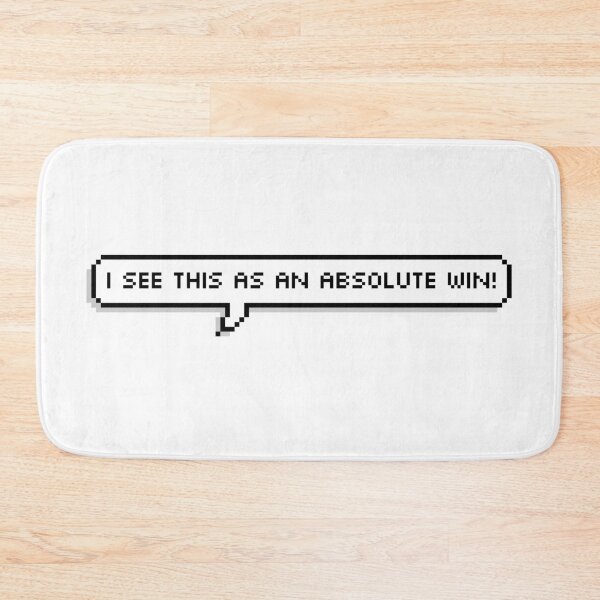 Item preview, Absolute Win Pixel Speech Bubble designed and sold by Lemon  Merch.