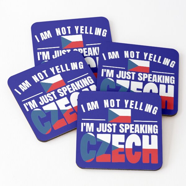 Item preview, I'm Not Yelling I'm Czech Flag T Shirt Merch designed and sold by PRINTS2HOT.