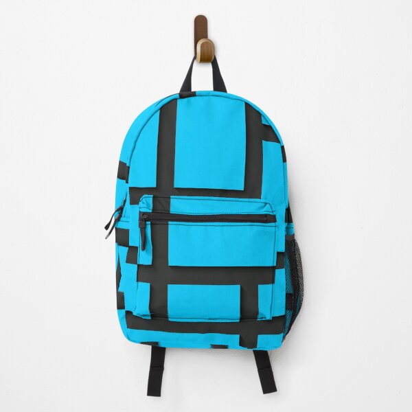 Item preview, Sky Blue Rectangular Geometric Block Art Design designed and sold by inquestyle.