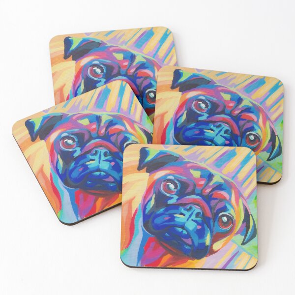 Item preview, Colorful Pug Painting designed and sold by digipen.
