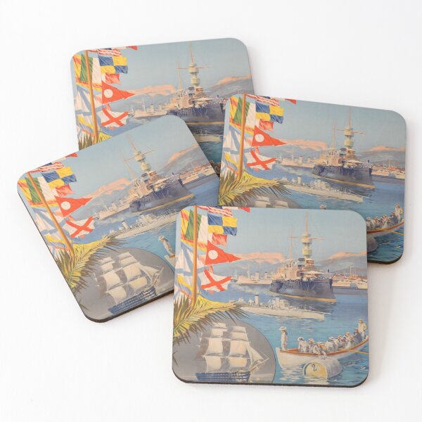 Item preview, Toulon vintage travel poster designed and sold by stickart-marek.