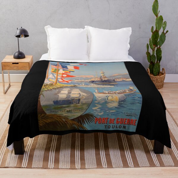 Item preview, Toulon vintage travel poster designed and sold by stickart-marek.