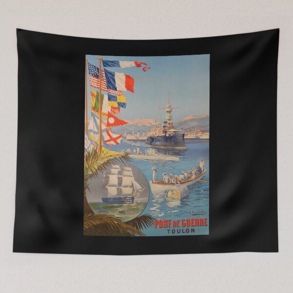 Artikelvorschau, Toulon vintage travel poster entworfen und verkauft von stickart-marek.