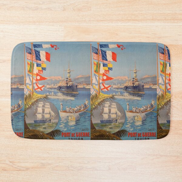 Item preview, Toulon vintage travel poster designed and sold by stickart-marek.