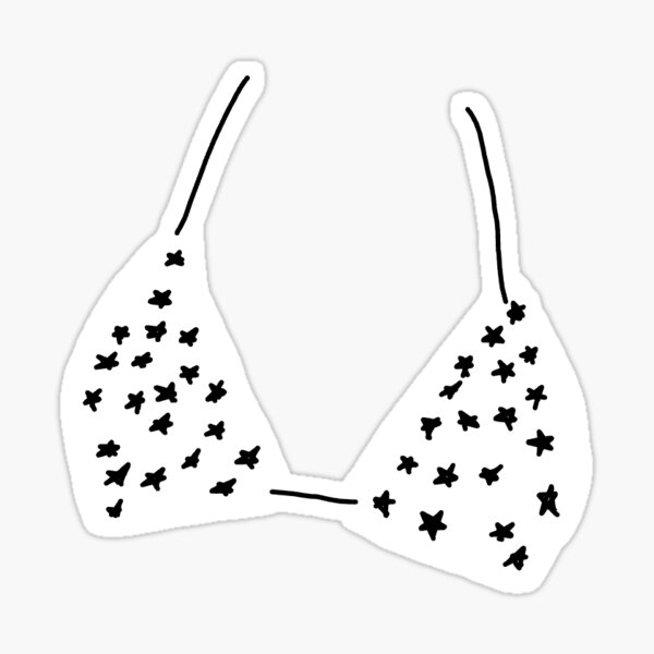 "Black star bikini top" Sticker by Hulio1126 Redbubble