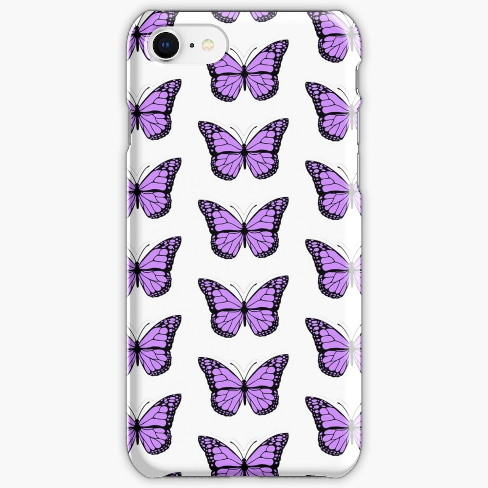"Purple butterfly" iPhone Case & Cover by StickersBySM Redbubble