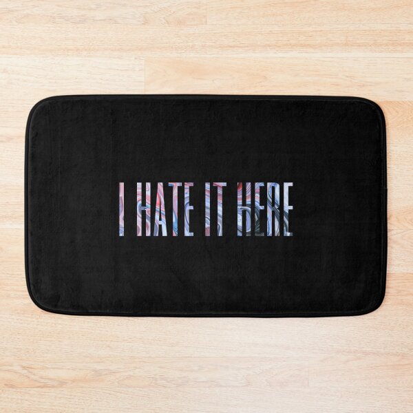 Item preview, I HATE IT HERE MARBLE QUOTE GRAPHIC designed and sold by heyjessicaho.