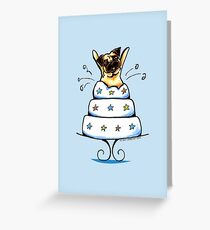 Pug Cake Trick Greeting Card
