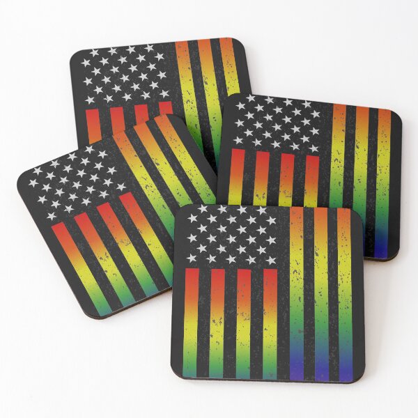 Item preview, American LGBTQ Flag designed and sold by johnmgr21.