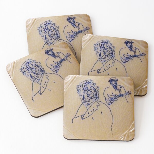Item preview, Folk Rock Guitar on Cellophane Drawing designed and sold by Stacey Lazarus.