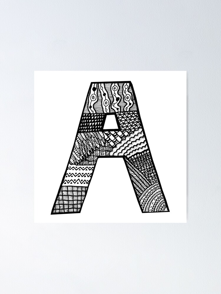Zentangle Letter A