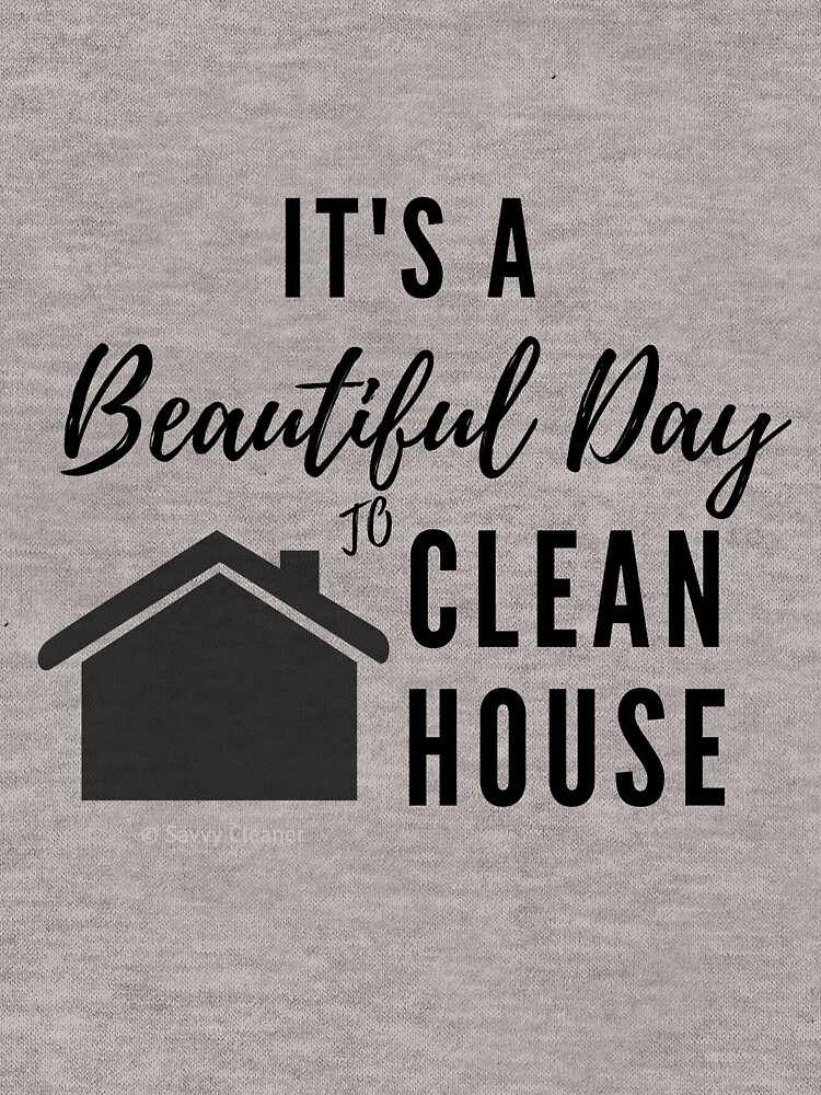 Thumbnail 5 of 5, Lightweight Hoodie, It's a Beautiful Day to Clean House designed and sold by SavvyCleaner.