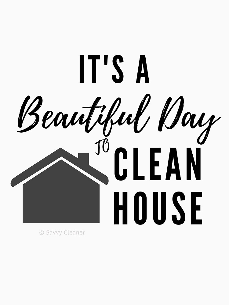Thumbnail 3 of 3, Baseball ¾ Sleeve T-Shirt, It's a Beautiful Day to Clean House designed and sold by SavvyCleaner.
