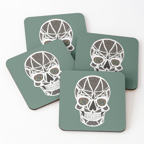 Item preview, Stained Glass Skull designed and sold by Jade Whitcomb.
