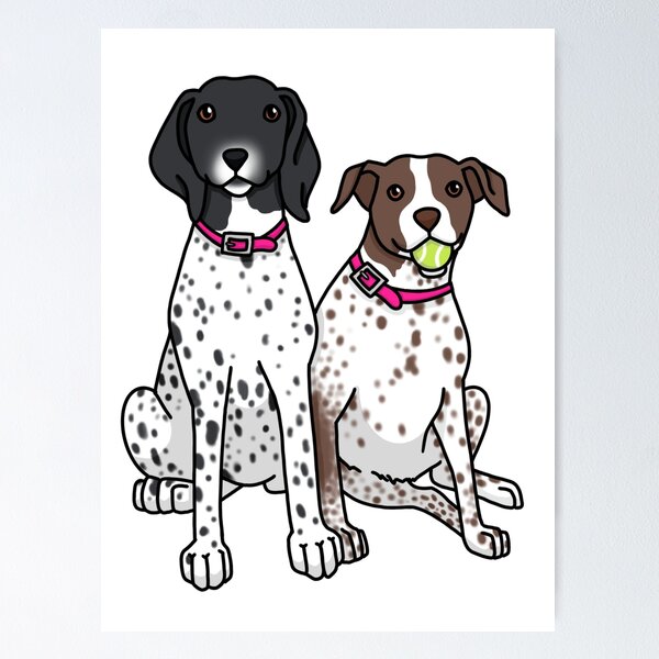 Item preview, Stella and Sasha the Bird Dogs designed and sold by meshellg12.