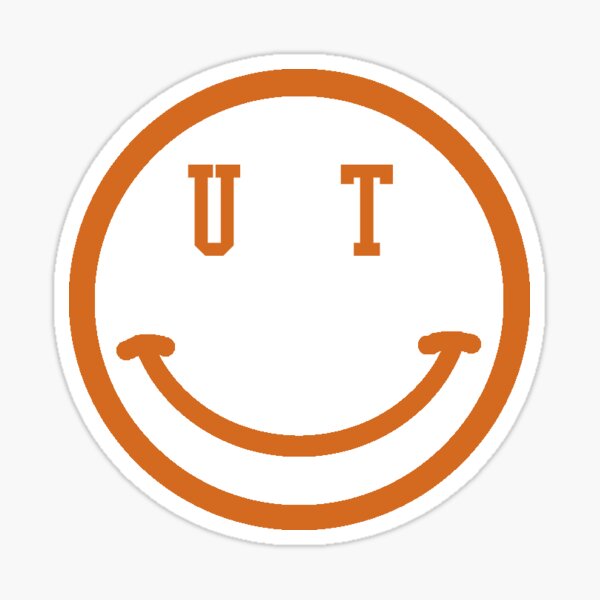 University of Texas Austin Smiley Face Sticker