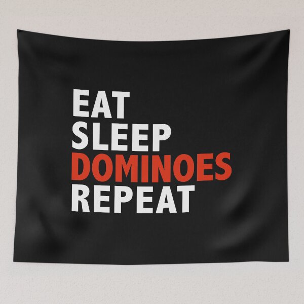 Item preview, Eat Sleep Dominoes Repeat Dominoes Player designed and sold by losttribe.