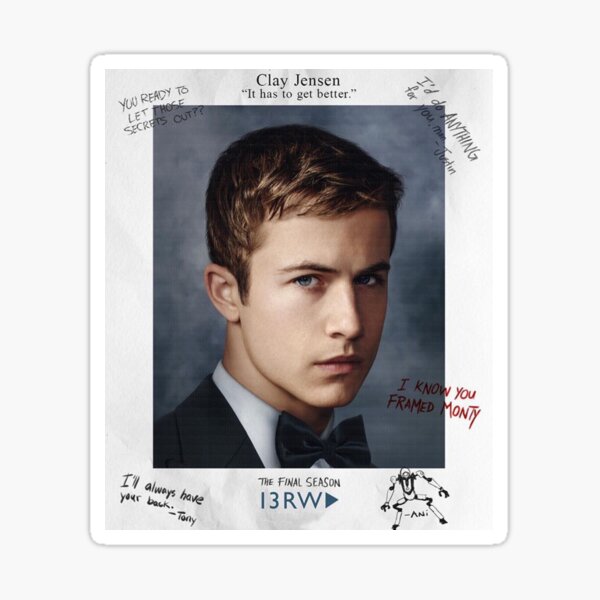 CLAY JENSEN - 13RW FINAL SEASON Sticker
