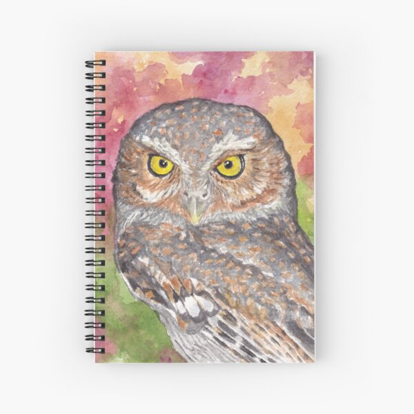 Sonoran Desert Elf Owl Spiral Notebook