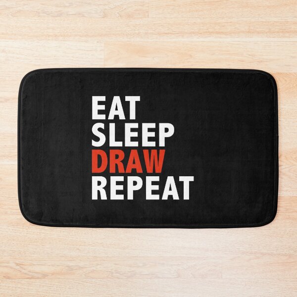 Item preview, Eat sleep draw repeat artist cartoonist designed and sold by losttribe.