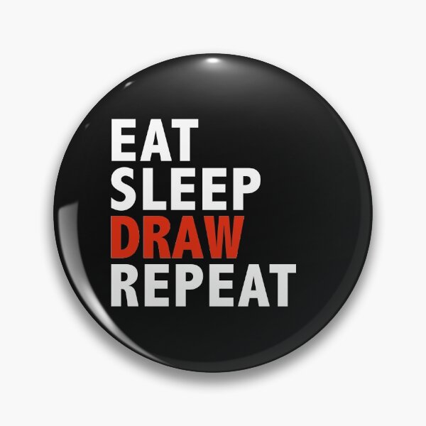 Item preview, Eat sleep draw repeat artist cartoonist designed and sold by losttribe.