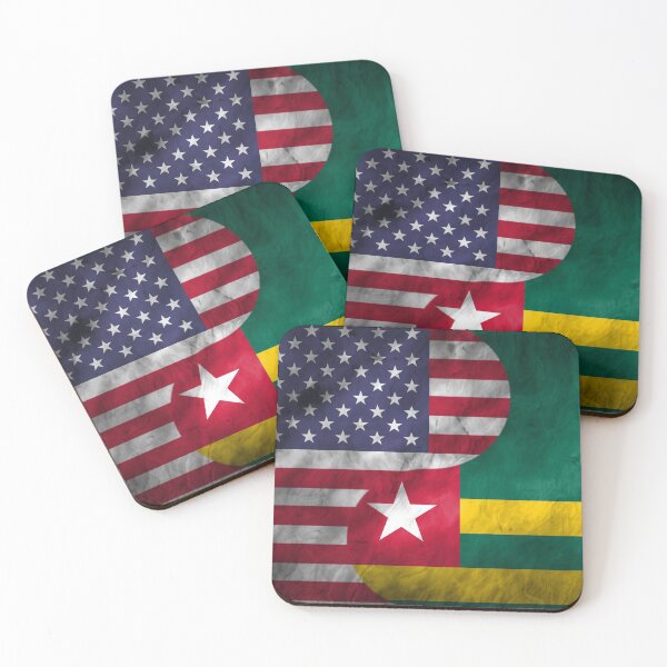 Item preview, USA and Togo Dual Flag Yin Yang Combination designed and sold by ockshirts.