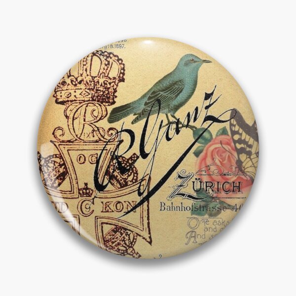 Item preview, dark academia jubilee vintage cross french bird botanical  designed and sold by LEILA ART SPACE.
