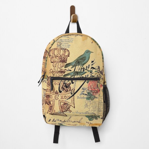Item preview, dark academia jubilee vintage cross french bird botanical  designed and sold by LEILA ART SPACE.