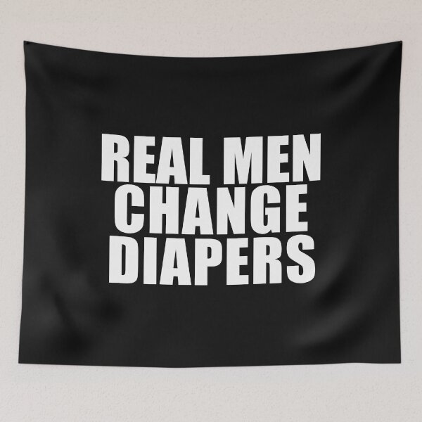 Item preview, Real Men Change Diapers Parenting New Dads Father's Day designed and sold by losttribe.