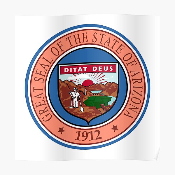 Arizona AZ Official State Seal Poster