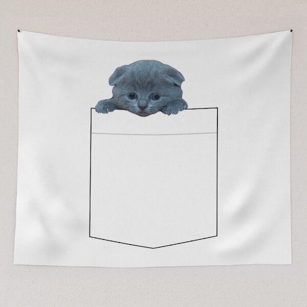 Item preview, Cat in a Pocket designed and sold by AmbroseAnn.
