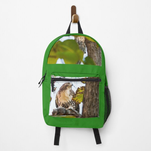 Item preview, Red Tailed Hawk with squirrel in tree ideal wildlife lovers designed and sold by Brian Scantlebury.
