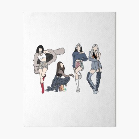 How You Like That Blackpink Art Board Print By Mintysuga Redbubble