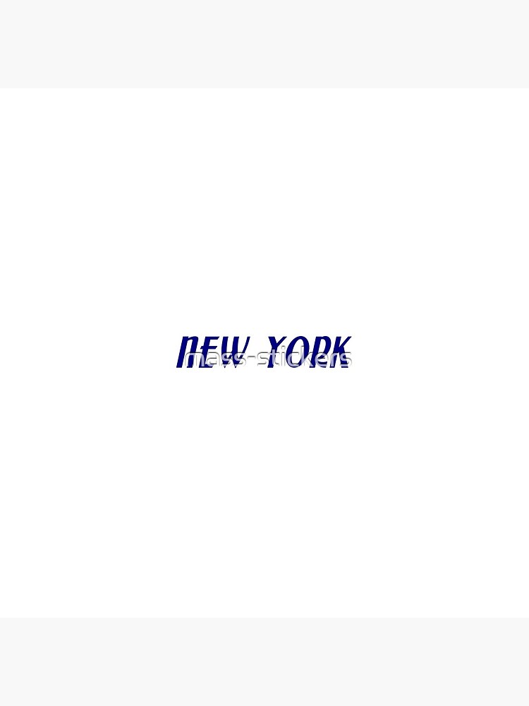 Thumbnail 4 of 4, Pillow, NEW YORK || design, sticker, t shirt designed and sold by mass-stickers.