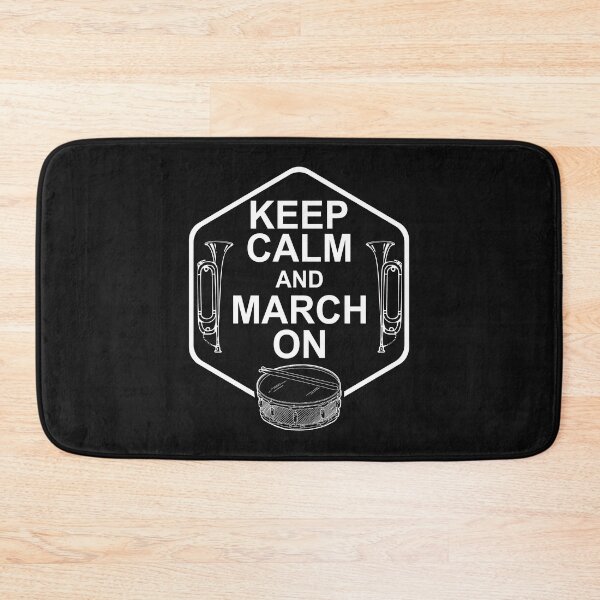 Item preview, Keep Calm and March On Marching Band Gift designed and sold by losttribe.