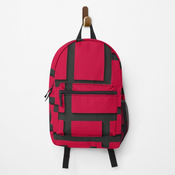 Item preview, Red and Black Rectangular Geometric Block Art Design designed and sold by inquestyle.