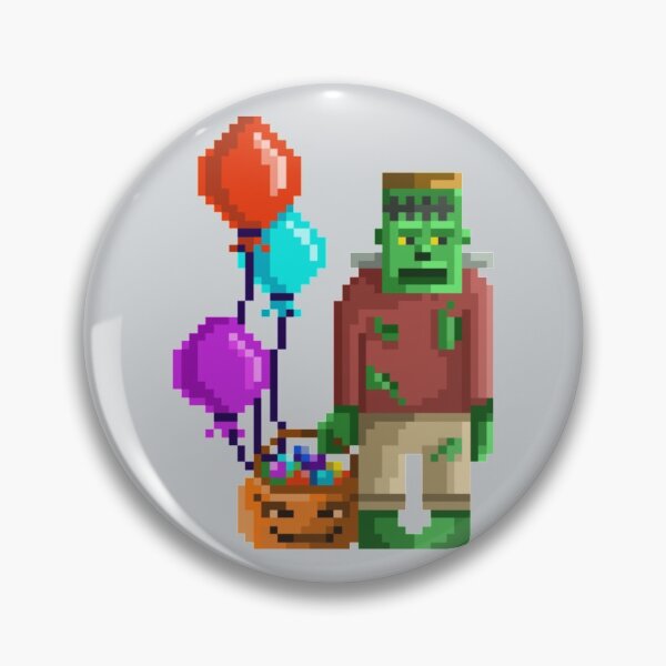Item preview, Pixelated Trick or Treat Frank designed and sold by HopeDetour.