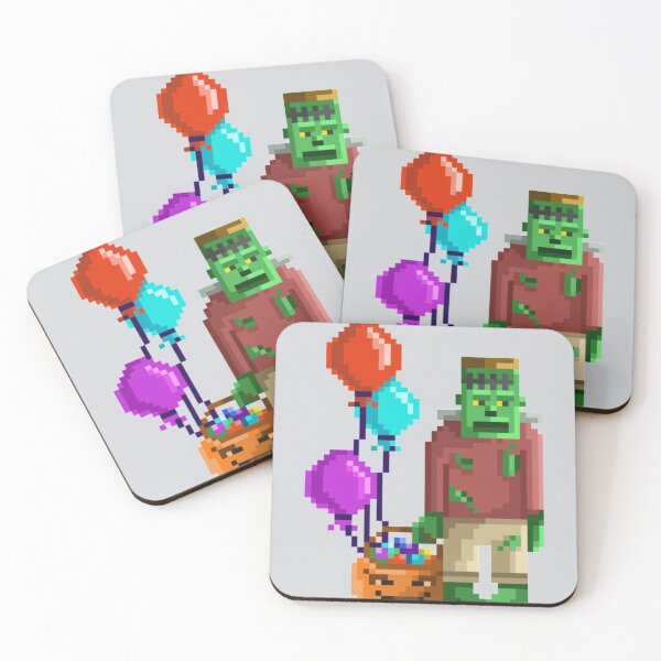 Item preview, Pixelated Trick or Treat Frank designed and sold by HopeDetour.