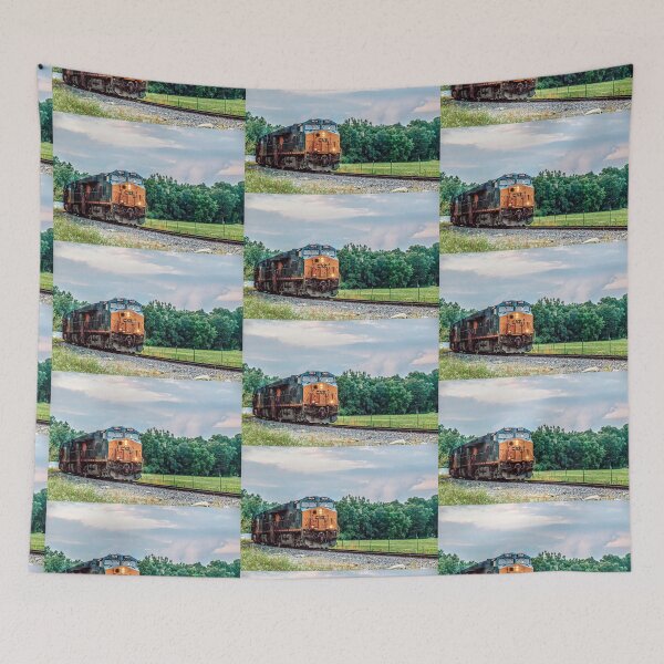 Item preview, Train Locomotive in Rural Landscape designed and sold by Dianes-ART47.