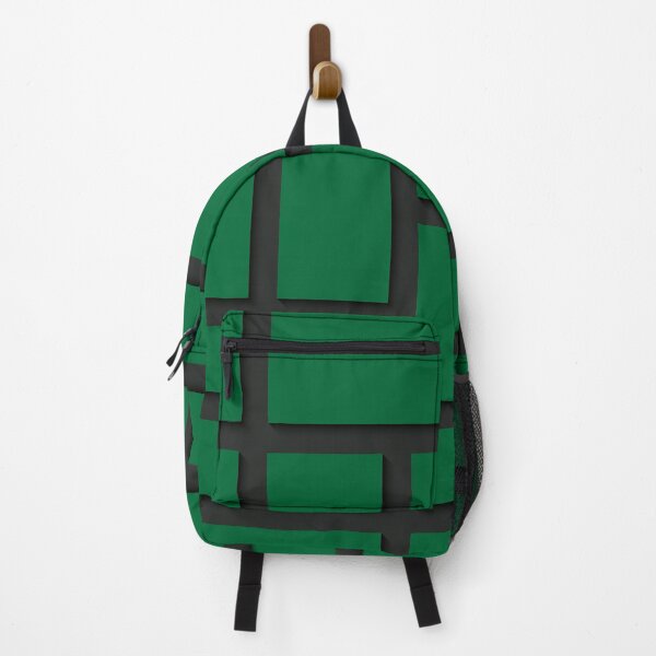 Item preview, Dark Green and Black Rectangular Geometric Block Art Design designed and sold by inquestyle.