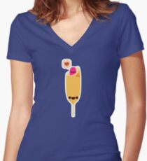 Mais-Hundeliebe Shirt mit V-Ausschnitt