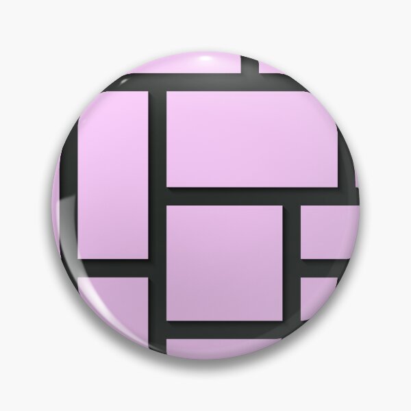 Item preview, Lavender and Black Rectangular Geometric Block Art Design designed and sold by inquestyle.