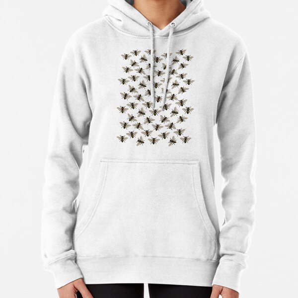 Honey Bee Pattern | Bees | Bee Patterns | Honey Bees | Vintage Bees | Pullover Hoodie