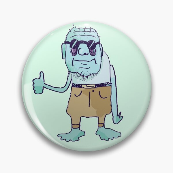 Item preview, Grampa Rawhide Funny Hand Drawn Monster Doodle designed and sold by PastelPickles.