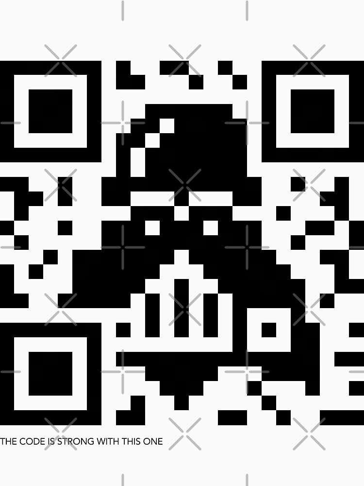 "QR Code Darth Vader" Tshirt by wiscan Redbubble