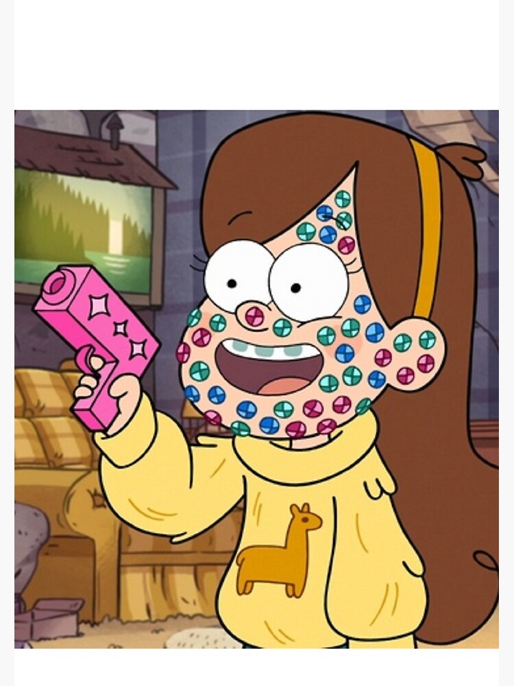 I Successfully Bedazzled My Face Mabel Gravity Falls Spiral Notebook By Mermishh Redbubble 1787