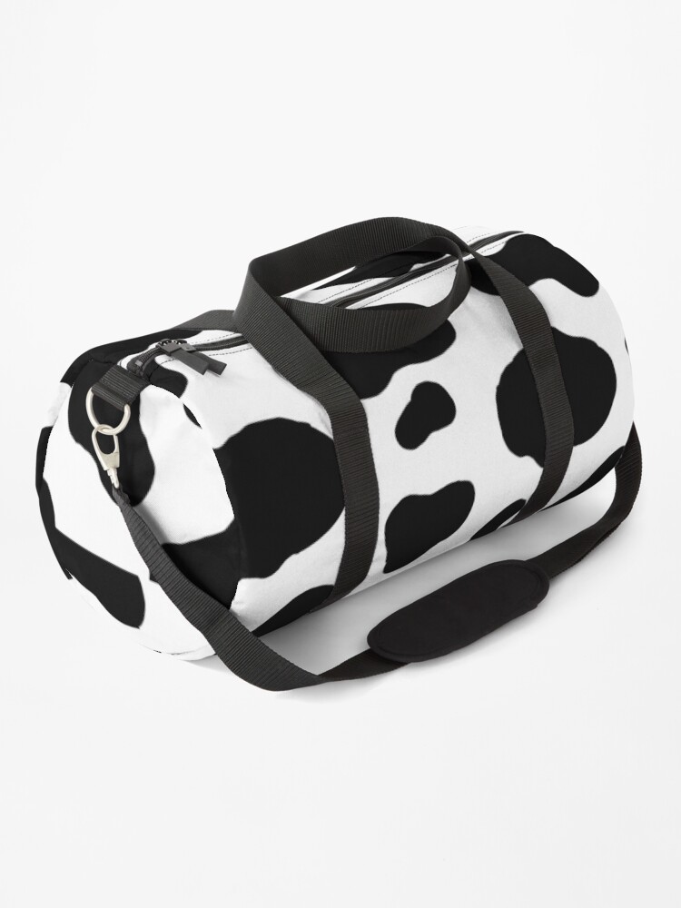 cow print duffle bag